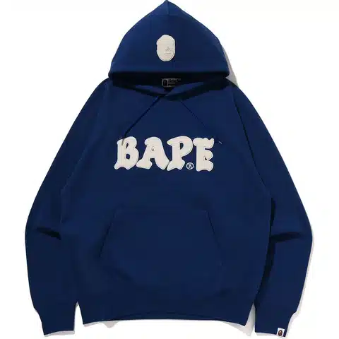 BAPE Logo Relaxed Fit Pullover Hoodie、mysite、Cacoeks
