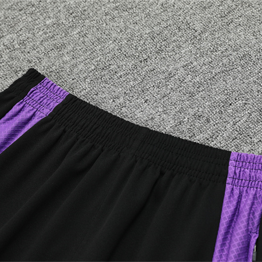 JerseysGala.com | Real Madrid 24-25 Long Sleeve Training Set - Player Version - Black and Purple -Customize Name, Number and Patch | Worldwide Shipping