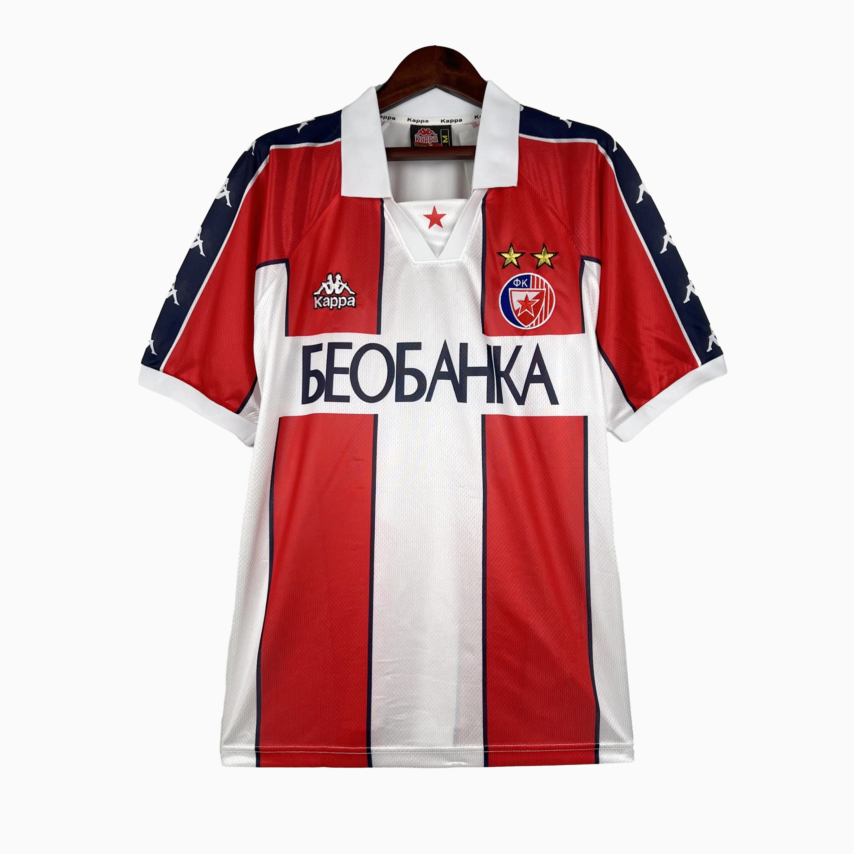 ManixJersey.com | Retro Red Star FC 1995-97 Home Stadium Jersey -Customize Name, Number and Patch | Worldwide Shipping