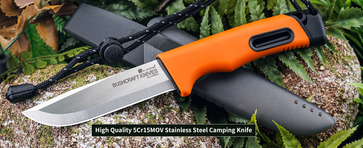 5Cr15MoV stainless steel camping knife