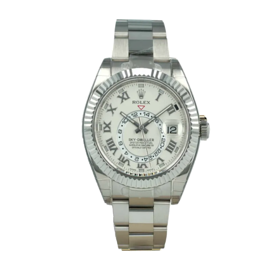 sky dweller white dial replica 1