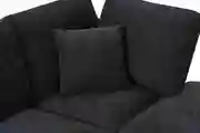 7pcs l shaped fabric fabric sofa free combination soft and comfortable suitable for living room bedroom hotel office reception and dark gray beige details 7
