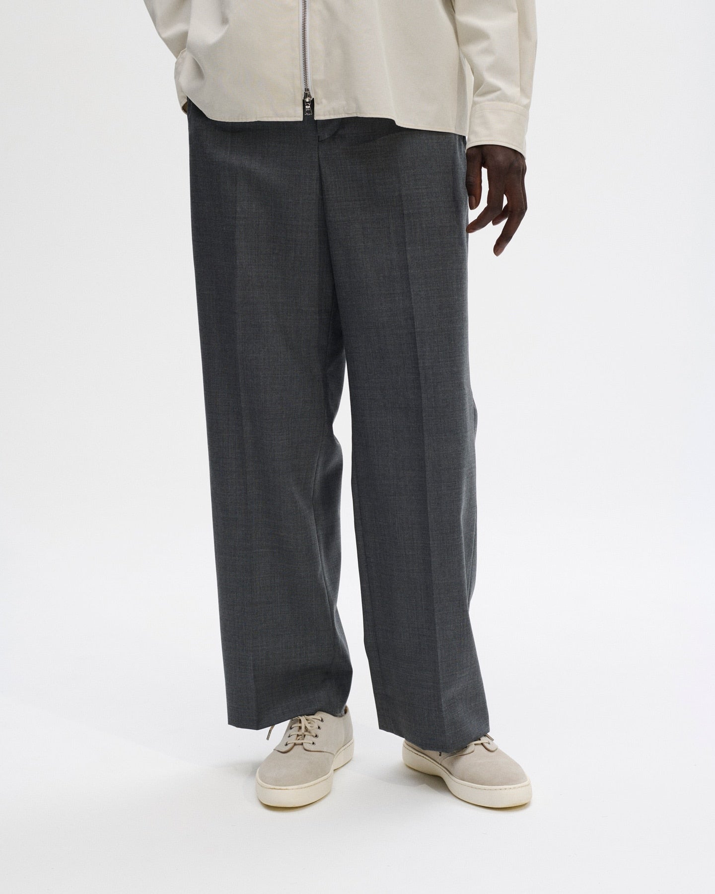 SOPHNET. 25S/S SUMMER MERINO WOOL STRAIGHT FIT SLACKS  SOPH-250015 