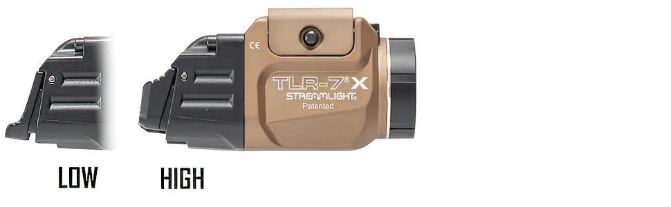 Streamlight TLR-7 X USB Gun Light ambidextrous high and low switches