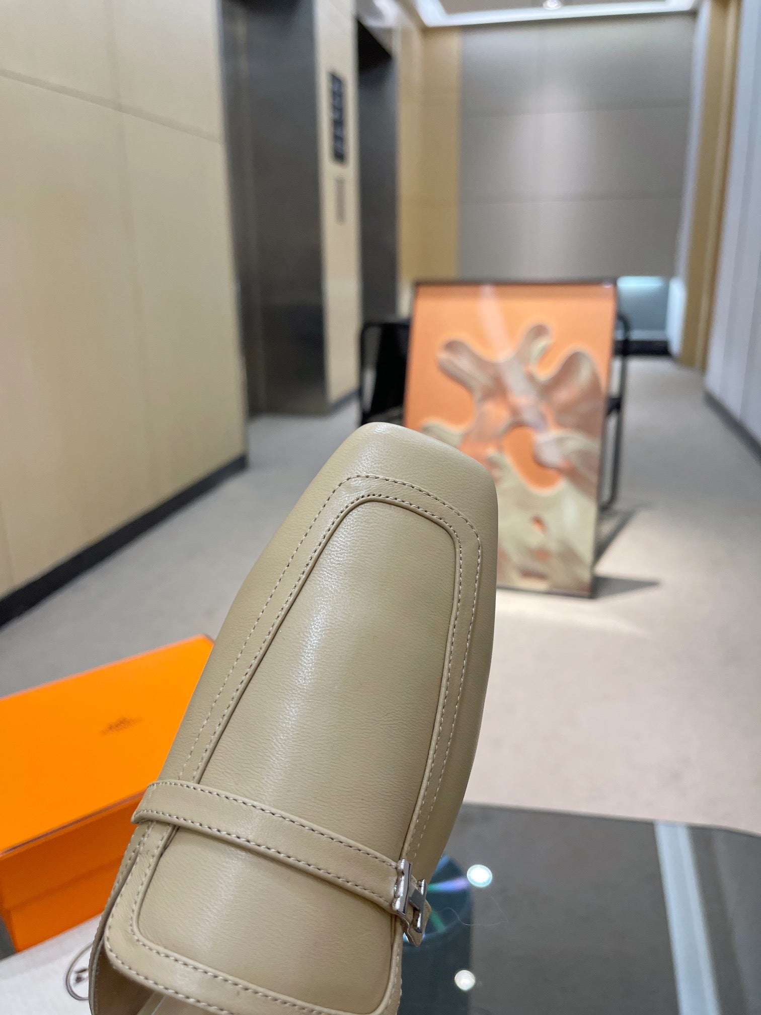 GROUPIE MULE BEIGE LAMBSKIN、mysite、Cacoeks