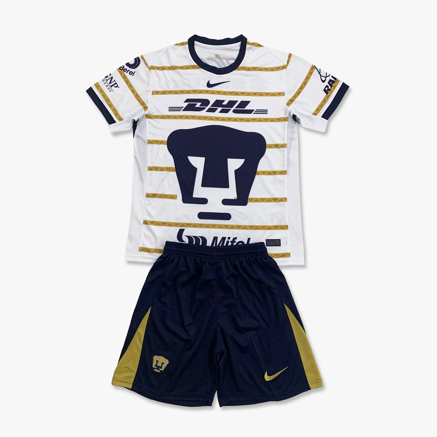 JerseysGala.com | Pumas UNAM 24-25 Home Stadium Kids Kit -Customize Name, Number and Patch | Worldwide Shipping