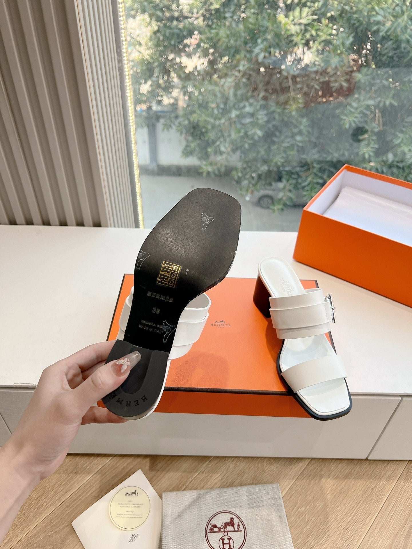 KUTE 60 SANDAL IN WHITE CALFSKIN、mysite、Cacoeks