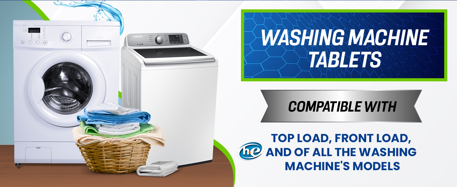 Machine cleaner compatible with all washer machines