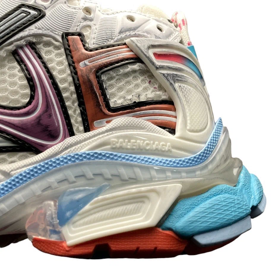 Balenciaga Runner Sneaker in White Blue Pink、mysite、Cacoeks