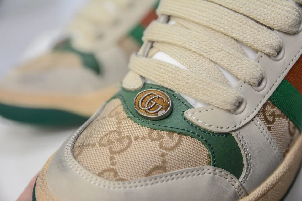 Gucci Screener GG Sneaker Beige Green、mysite、Cacoeks