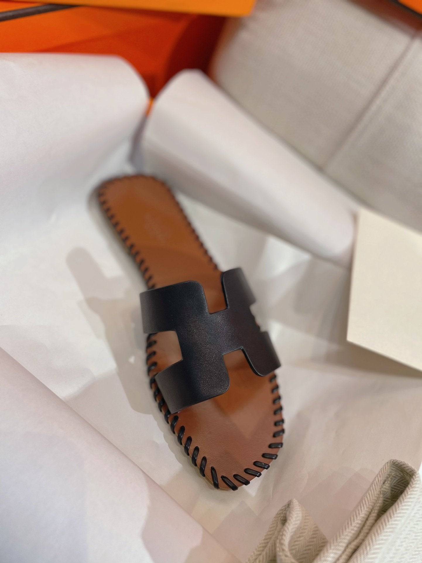 0RAN SANDAL Braided Calfskin BLACK、mysite、Cacoeks