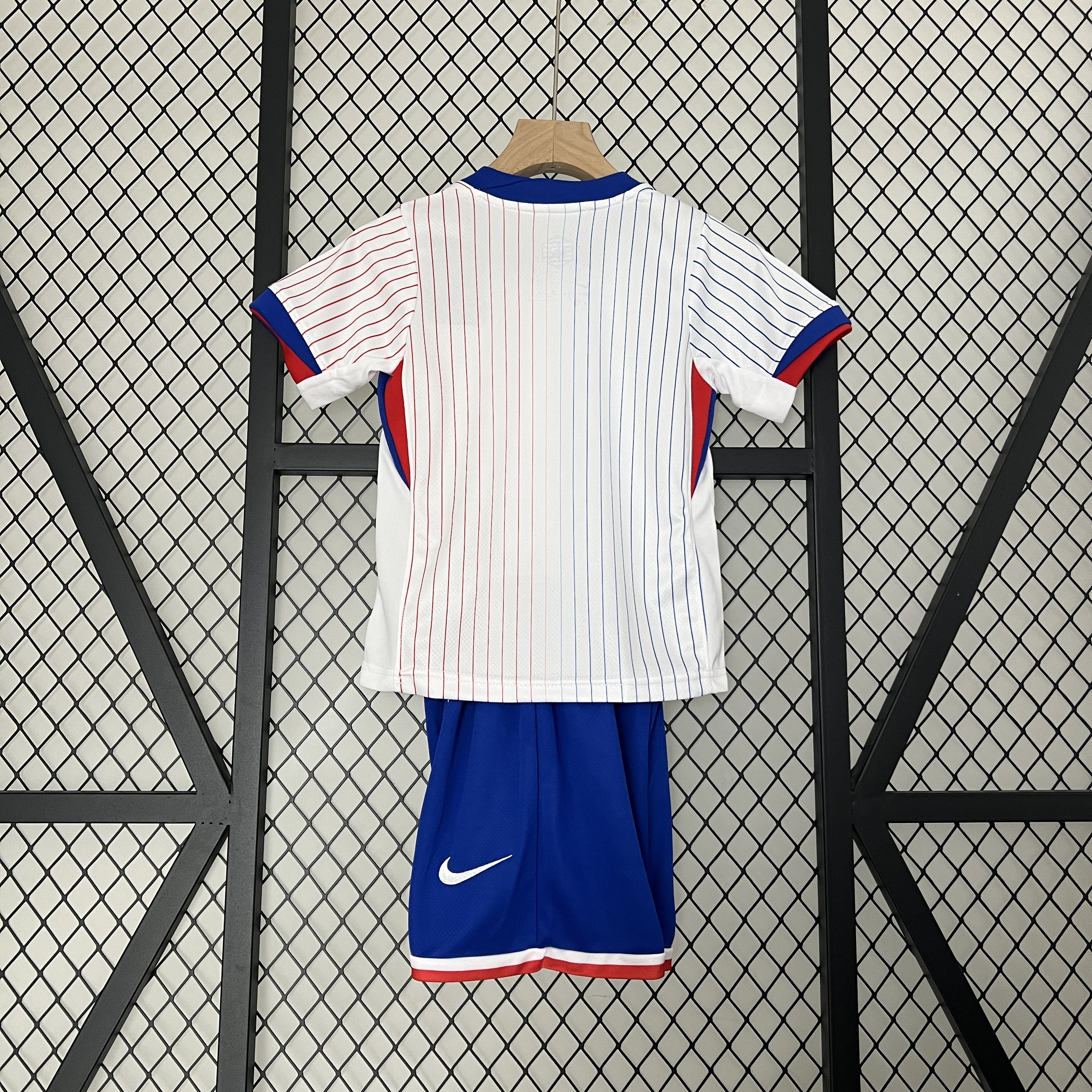 ManixJersey.com | France 2024 Away Stadium Kids Kit -Customize Name, Number and Patch | Worldwide Shipping