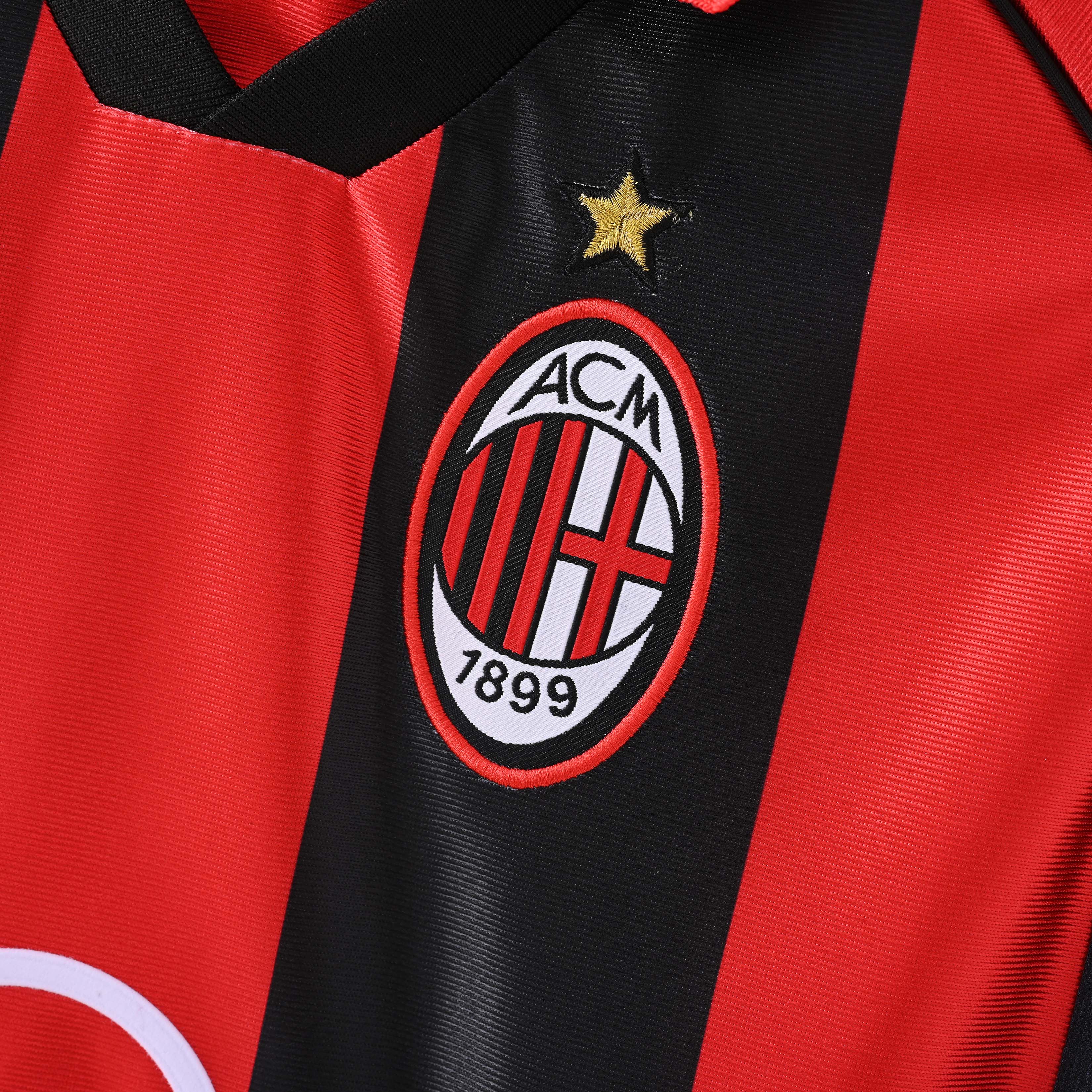 1998/1999 Retro AC Milan Home Football Shirt 1:1 Thai Quality:football jersey mysite: unitedjerseyfootball 邓江浪:football