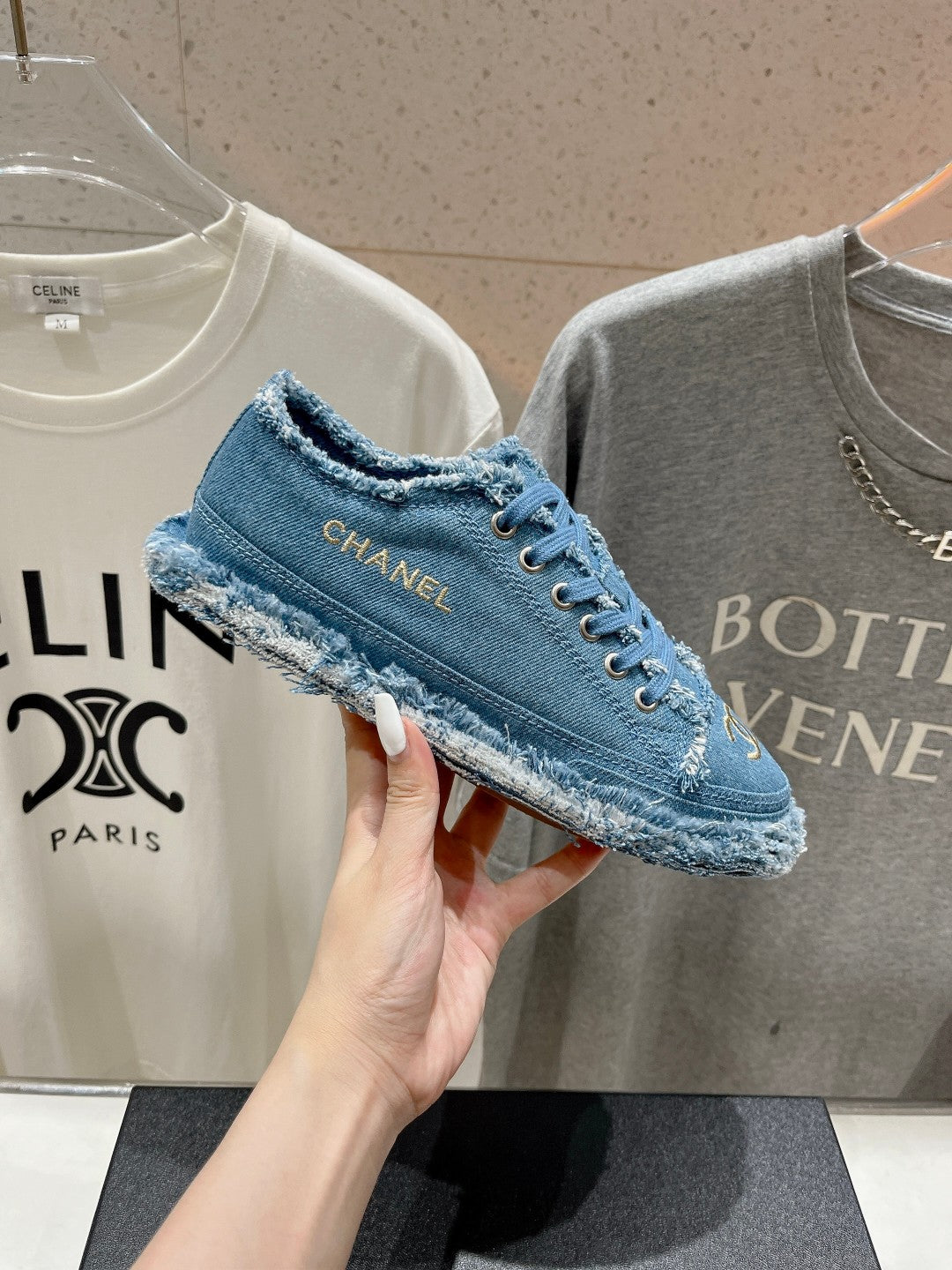 CC SNEAKER SKY BLUE DENIM FABRIC、mysite、Cacoeks