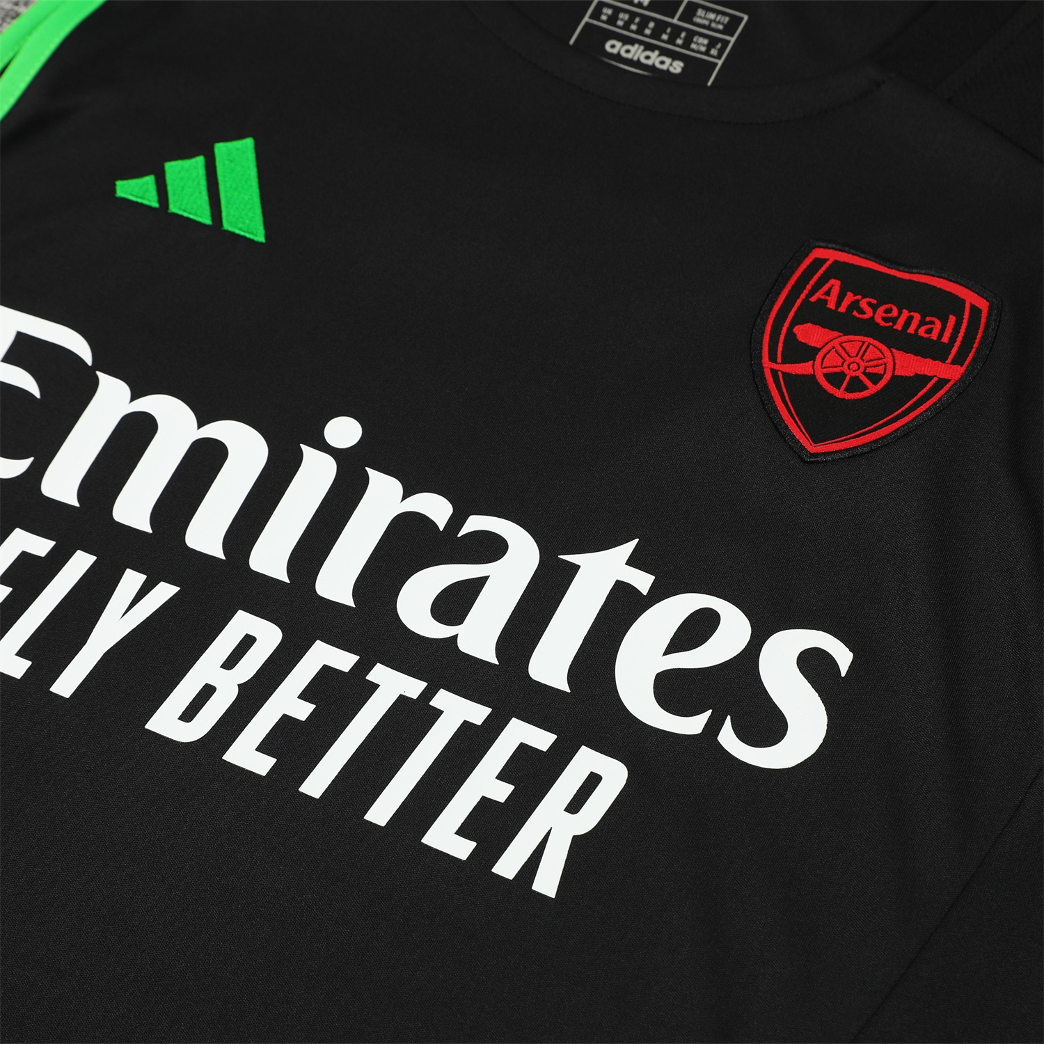 ManixJersey.com | Arsenal 24-25 Vest Training Set - Black -Customize Name, Number and Patch | Worldwide Shipping