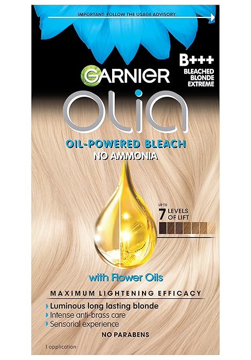 garnier olia oil-powered bleach no ammonia with flower oils