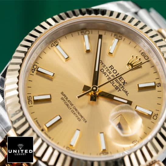 Rolex Datejust 116233 Yellow Gold Dial & Fluted Bezel Replica