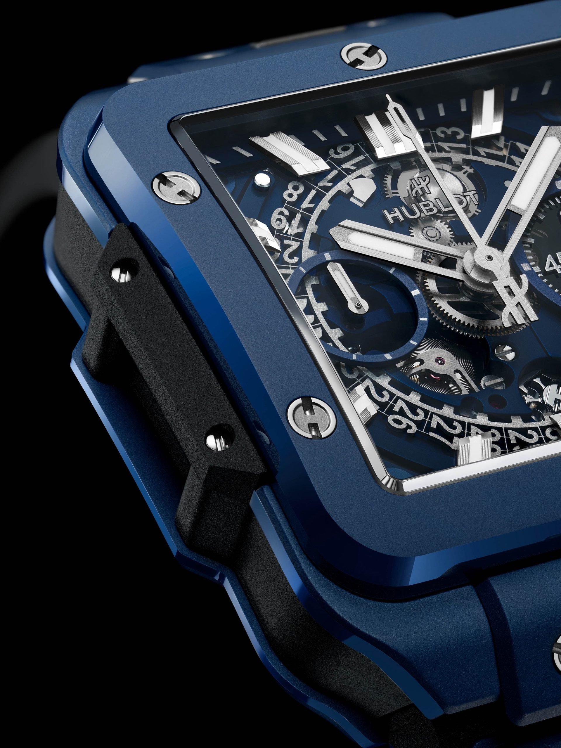 Hublot Square Bang Unico Blue Ceramic