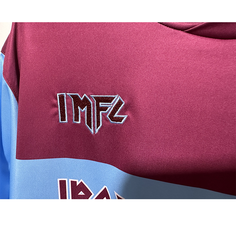 Higojerseys-Iron Maiden x West Ham Home Special Edition Jersey - with 11 print