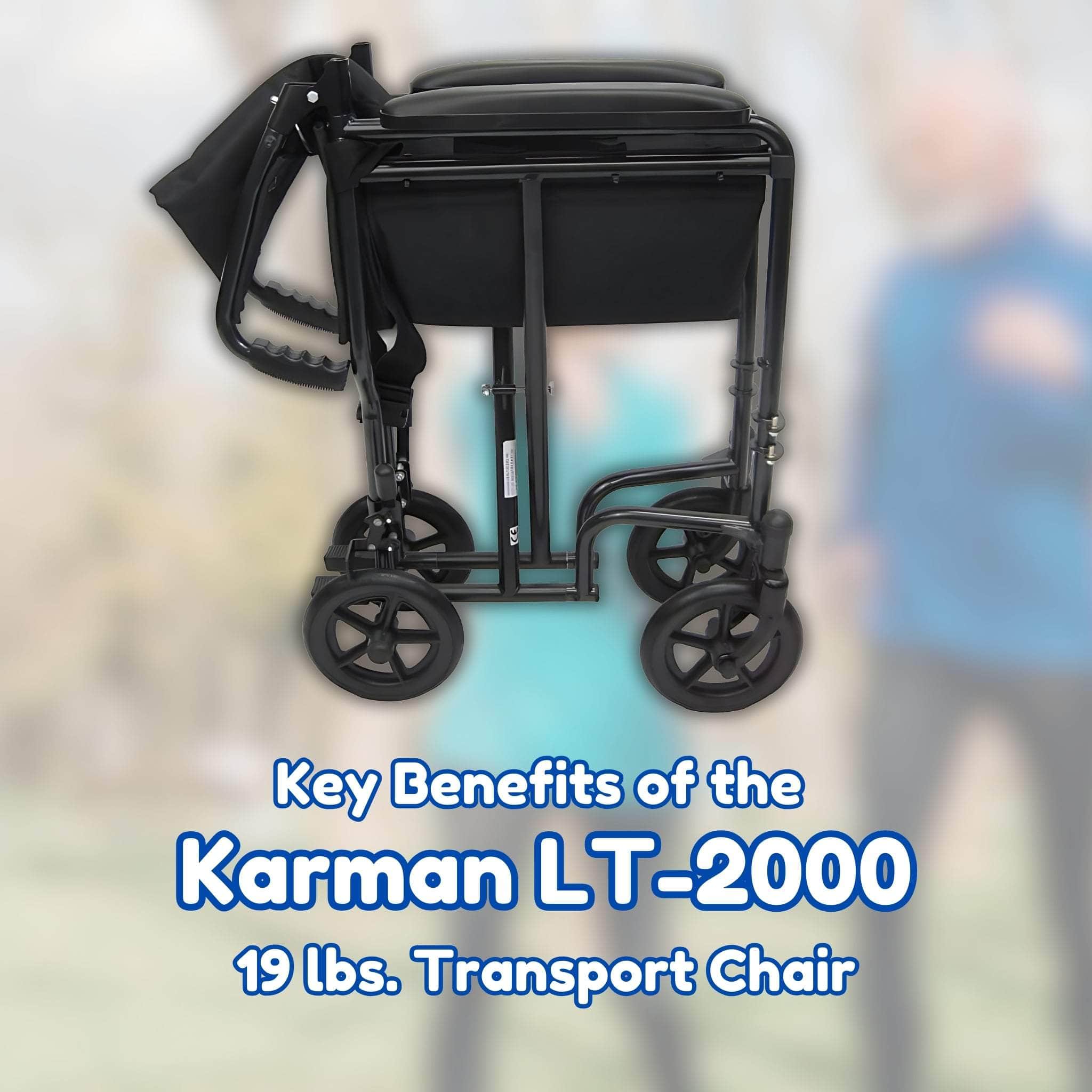 Key Benefits of the Karman LT-2000 19 lbs. Transport Chair