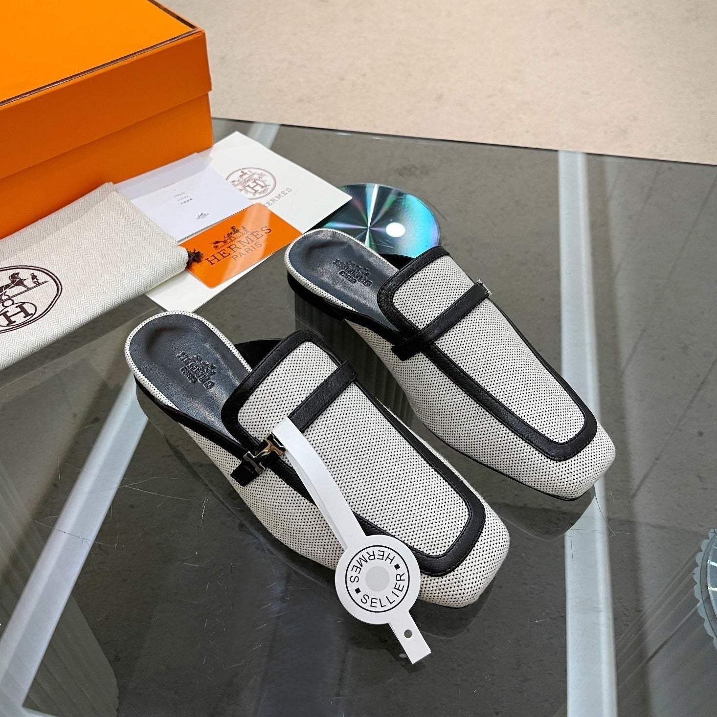 GROUPIE MULE BLACK MIX SILVER LAMBSKIN、mysite、Cacoeks