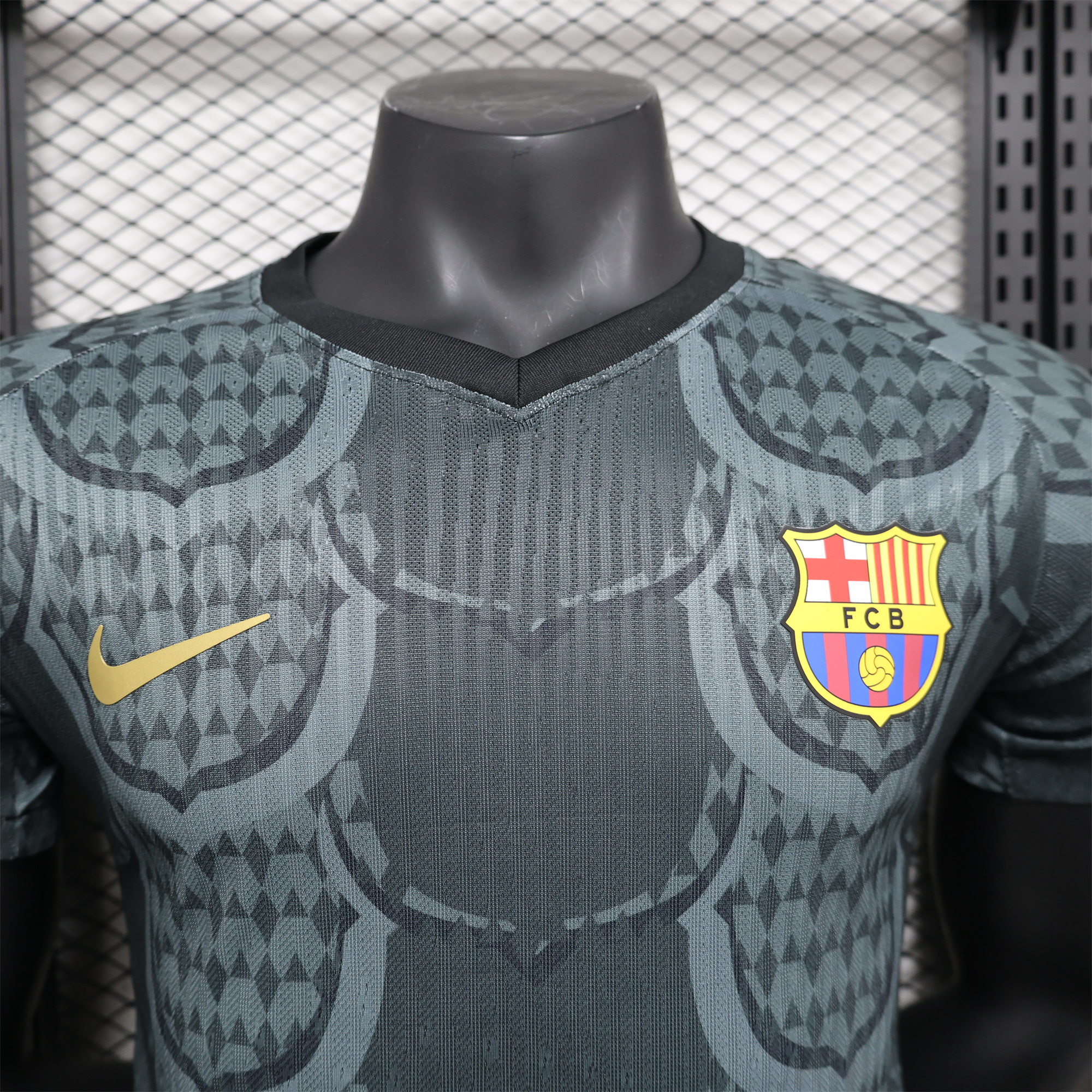 ManixJersey.com | Barcelona 24-25 Gray Scales Texture Special Edition Jersey - Player Version -Customize Name, Number and Patch | Worldwide Shipping