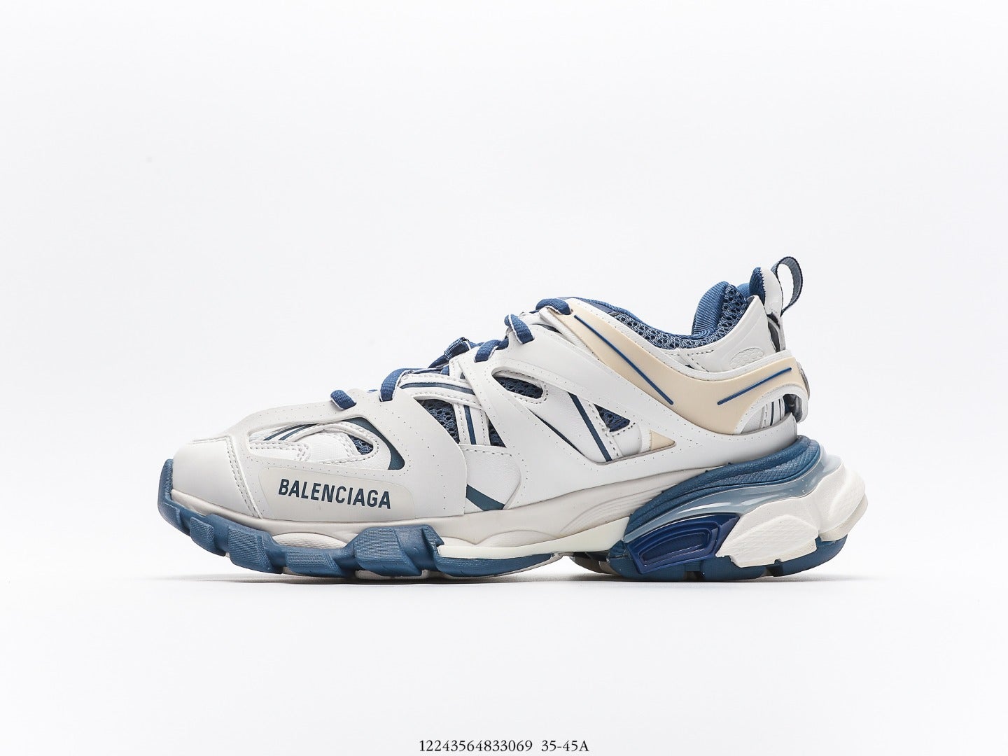 Balenciaga Track Trainer Worn Out White Blue、mysite、Cacoeks