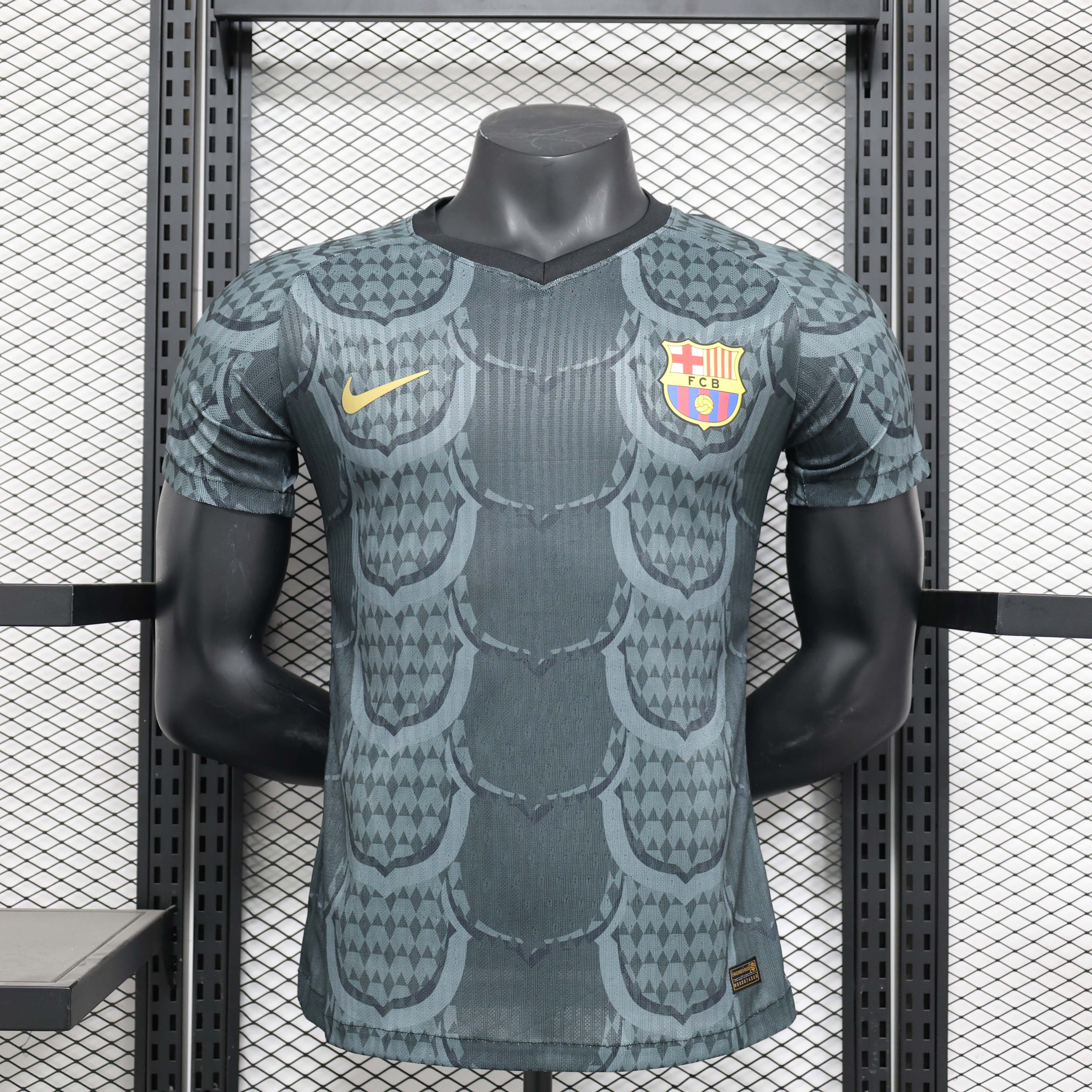 2024/2025 Player Version Barcelona Special Edition Black and grey Football Shirt 1:1 Thai Quality:football jersey mysite: unitedjerseyfootball 邓江浪:football