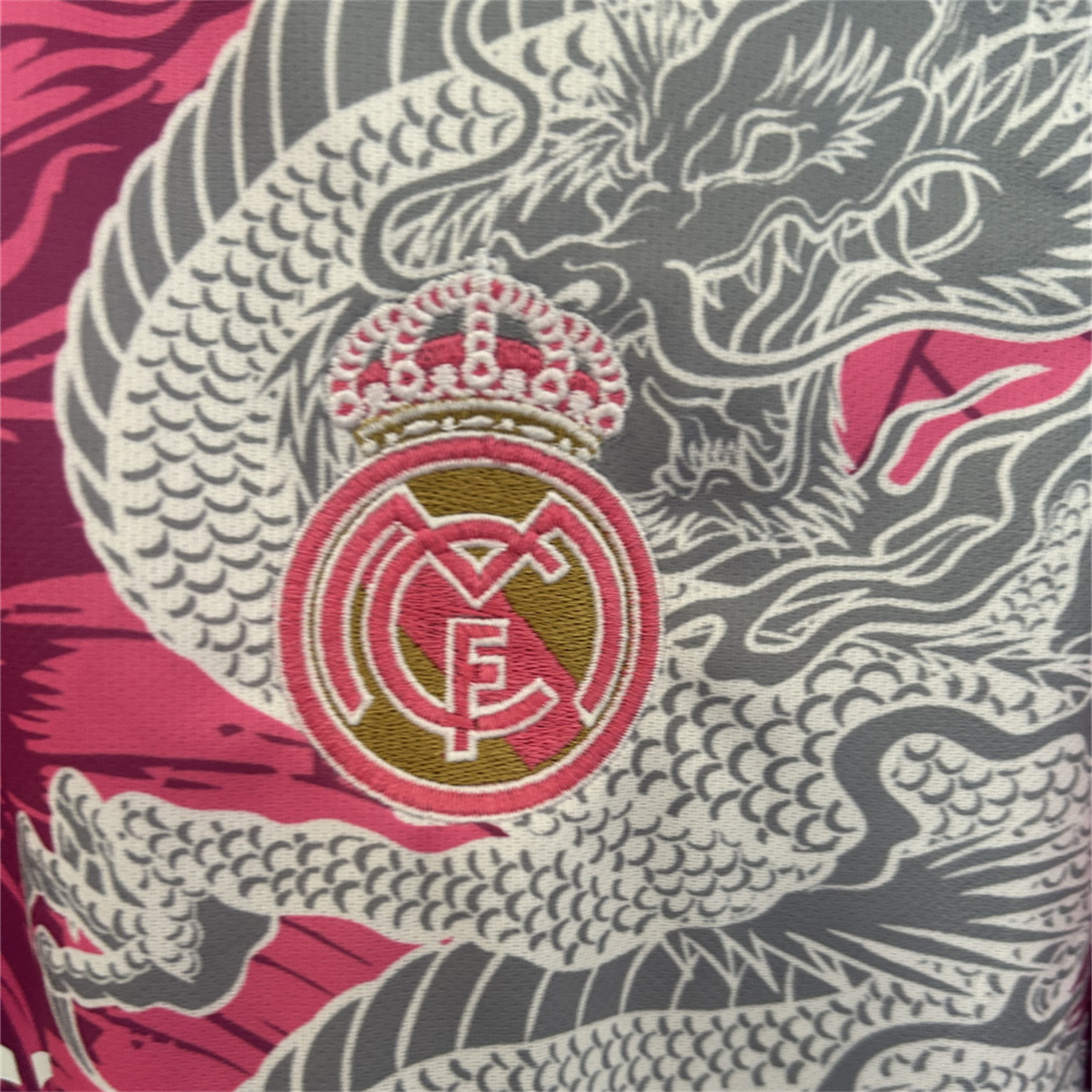 UltraTrikot-Real Madrid 25-26 White Dragon Pink Special Jersey - Fans Version