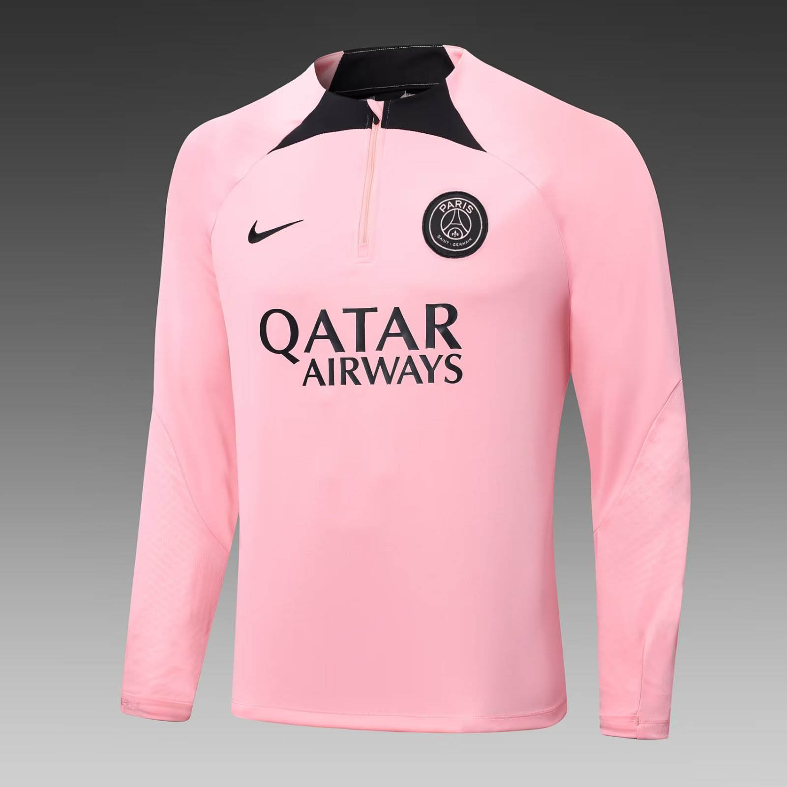 2022/2023 Psg Paris Saint-Germain Half-Pull Training Suit Pink Set:football jersey mysite: unitedjerseyfootball 邓江浪:football