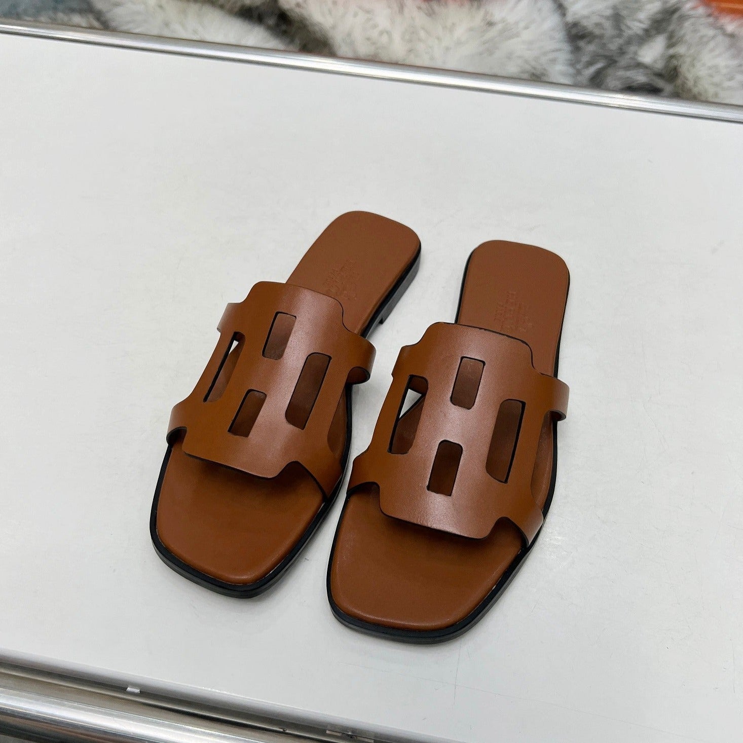 FLATFORM SANDAL CARAMEL CALFSKIN、mysite、Cacoeks