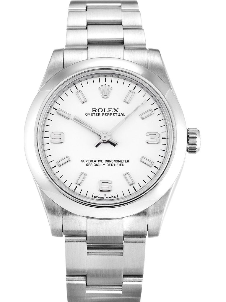 Replica Rolex Oyster Perpetual Lady 31mm White Dial 177200-2-fasswatch
