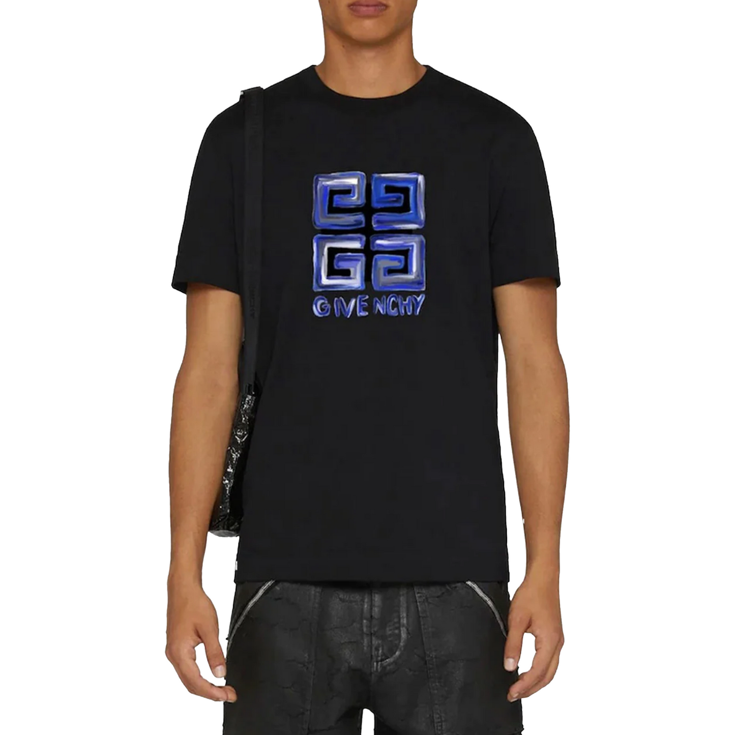 Givenchy 4G Multicolor T-Shirt Black/Blue Slim Fit、mysite、Cacoeks