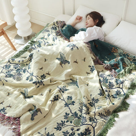 Ornate Cotton Blanket Detail