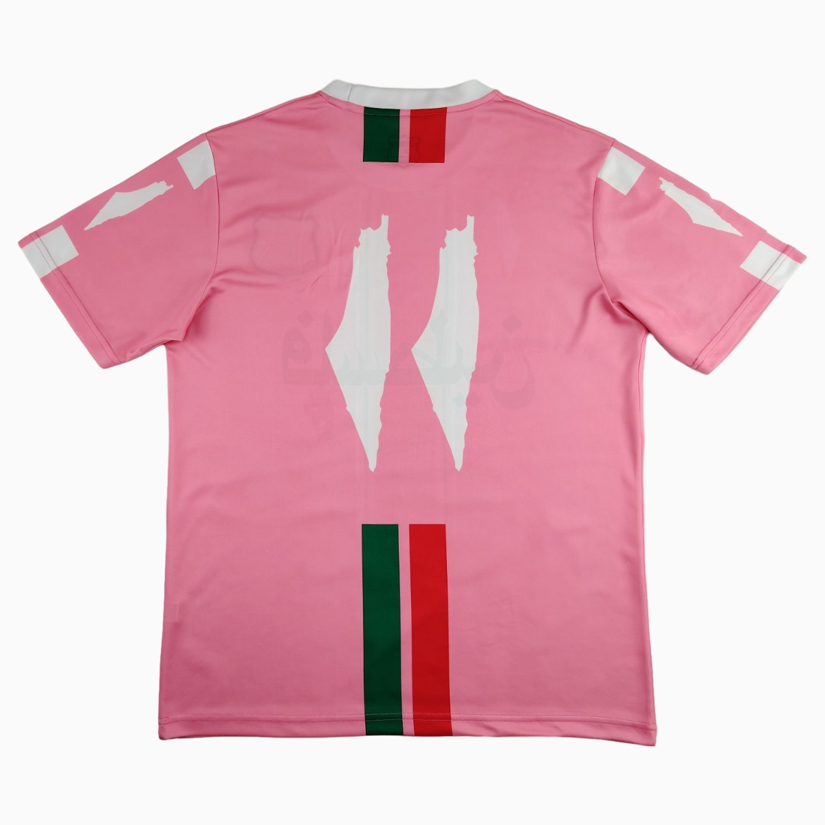 ManixJersey.com | FC Palestina 24-25 Pink Centre Striped Jersey with English -Customize Name, Number and Patch | Worldwide Shipping