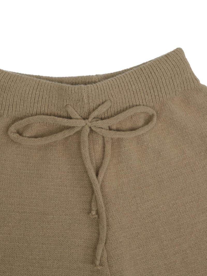 Women's Solid Turtleneck Tops & Wide Leg Pants Set, Casual Fashionable Cozy Long Sleeve Top & Trousers for Daily Casual Occasion Wear, Fall Clothes, 2 Piece Set, Women's Clothing for Fall, Downtown Girl Clothes