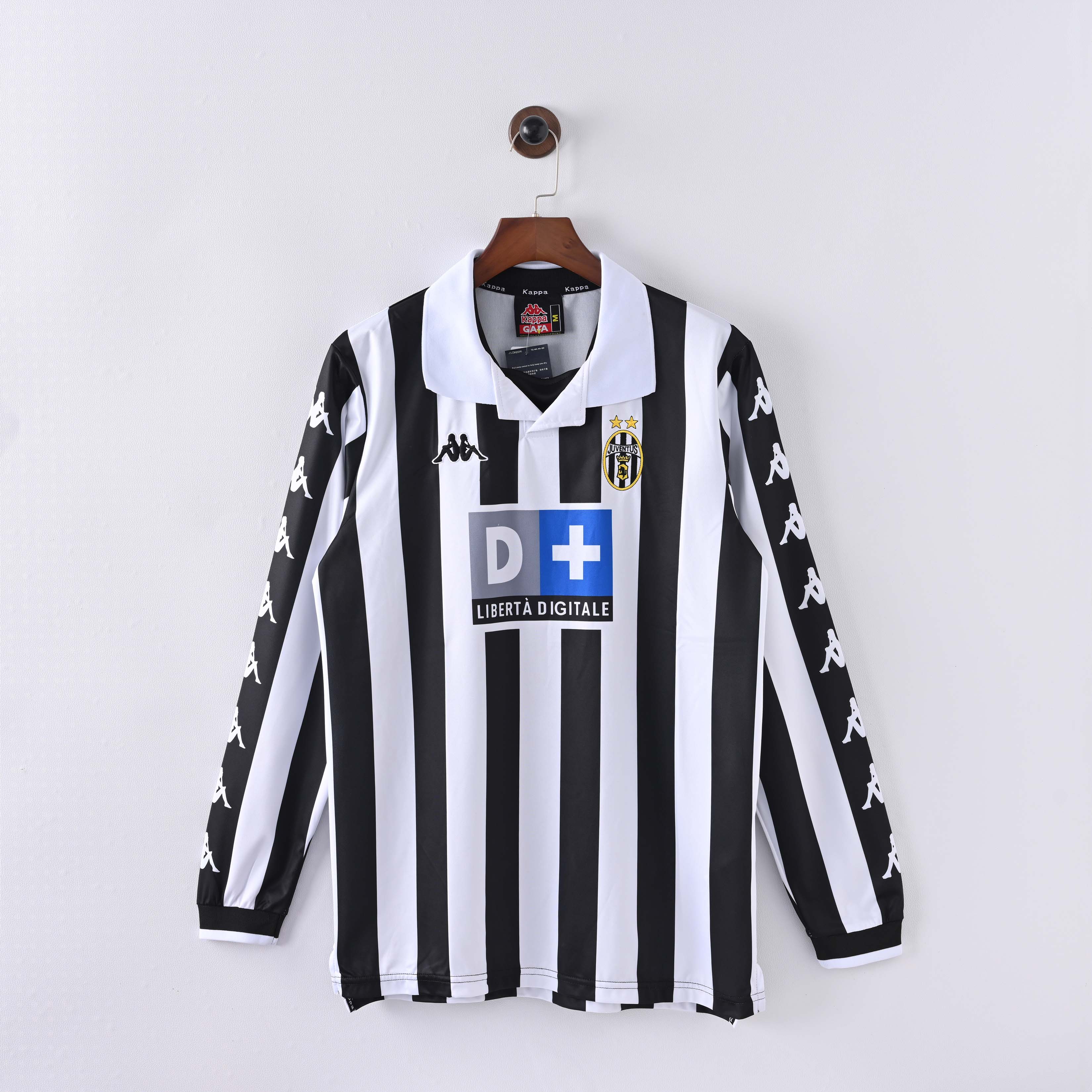 1999/2000 Retro Long Sleeve Juventus Home Soccer Jersey 1:1 Thai Quality:football jersey mysite: unitedjerseyfootball 邓江浪:football