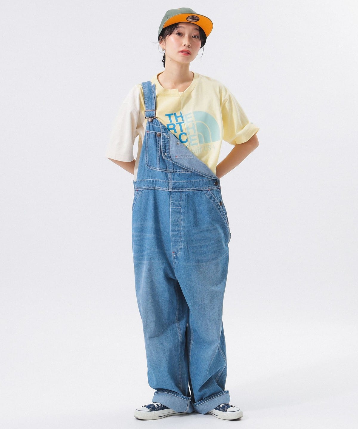 BEAMS x THE NORTH FACE PURPLE LABEL Asymmetric Logo T-shirt 25SS