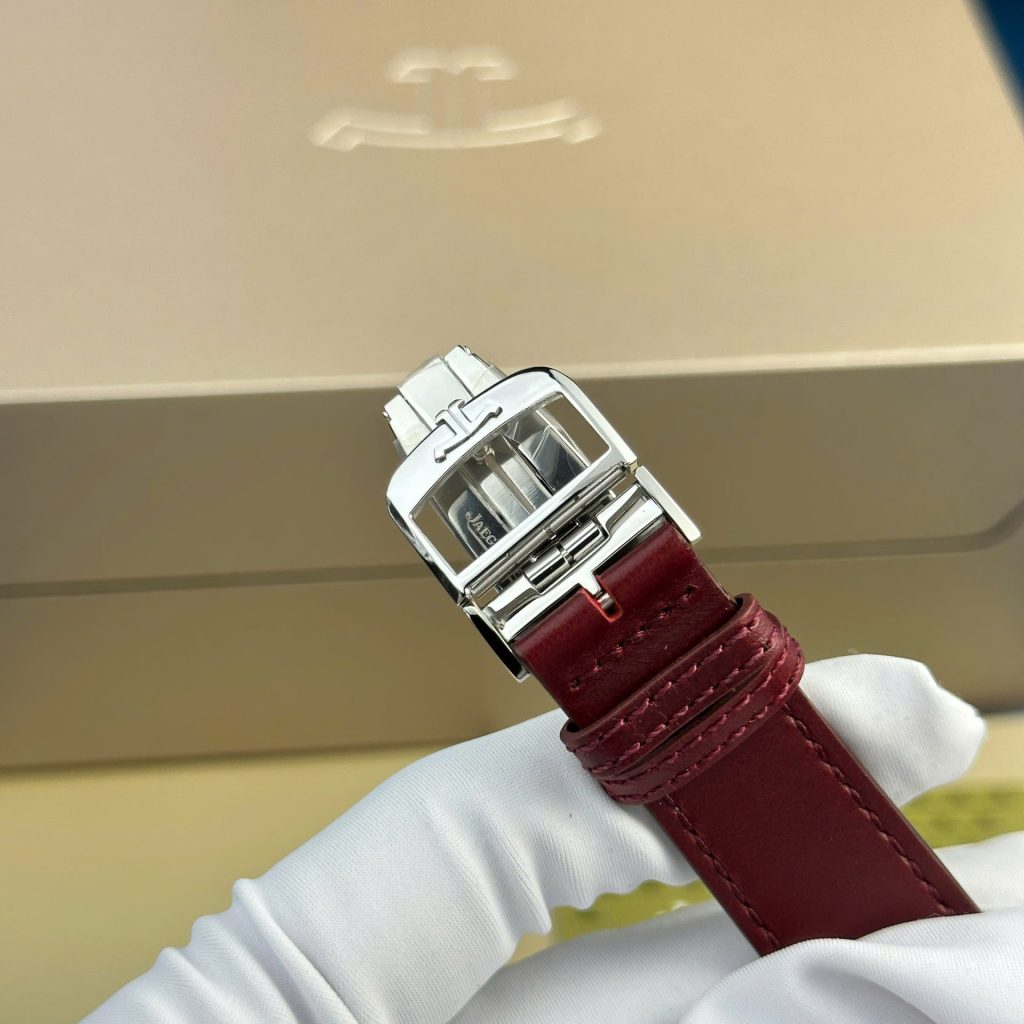 Đồng Hồ Jaeger LeCoultre Replica 11 Màu Đỏ Dây Da Nhà Máy MG 27.4×45 (2)