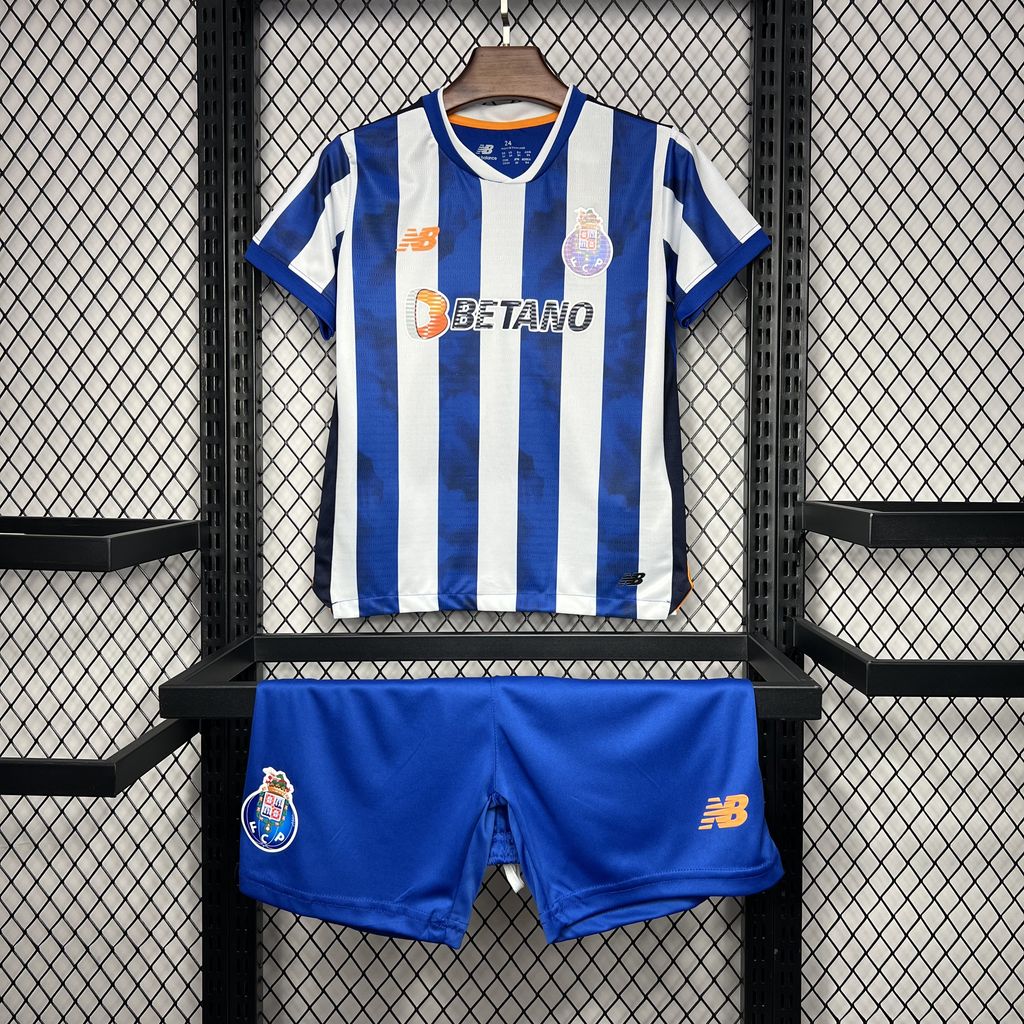 ManixJersey.com | Porto 24-25 Home Stadium Kids Kit -Customize Name, Number and Patch | Worldwide Shipping