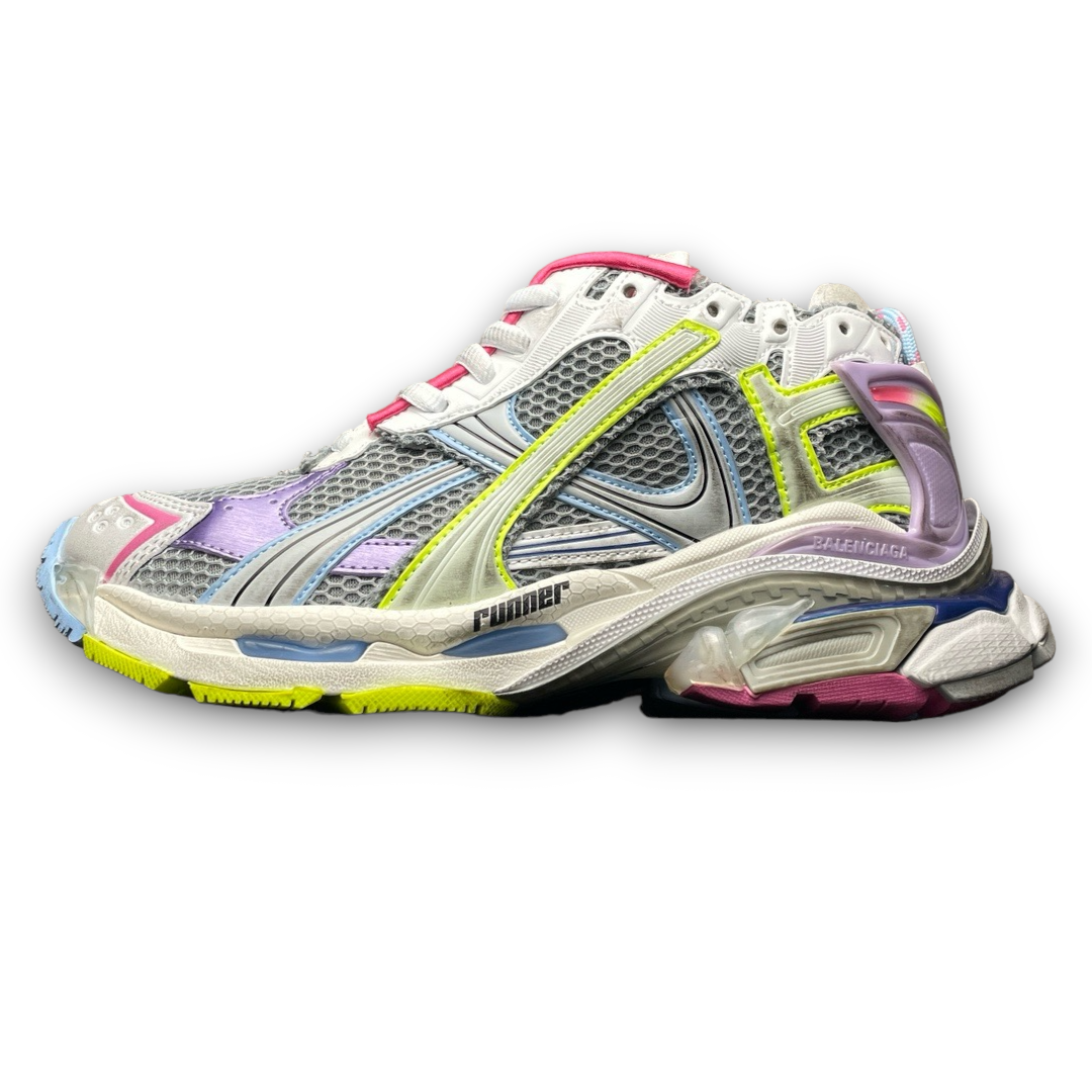 Balenciaga Runner Sneaker in Grey Light Purple Yellow、mysite、Cacoeks