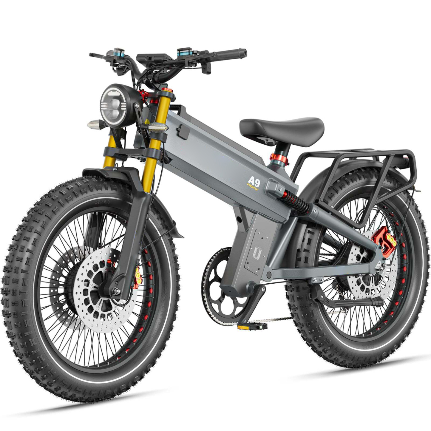 🔥Last Day Limited To 50 Units Only $49.88🔥A9 Pro Max Fat Tire Dual Motor Ebike