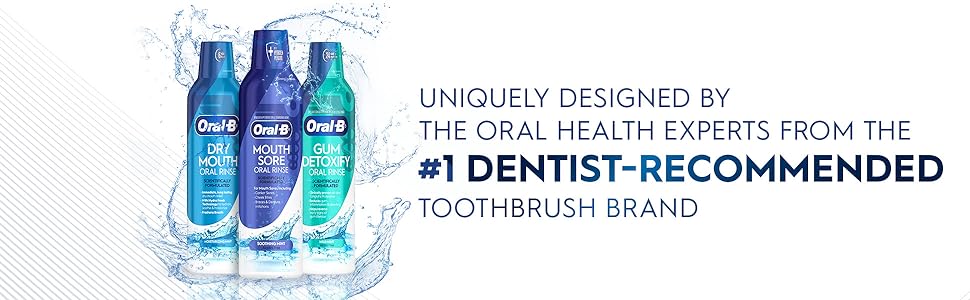 Oral-B Mouth Oral Rinse moutwash is uniquely designed by the oral health experts.