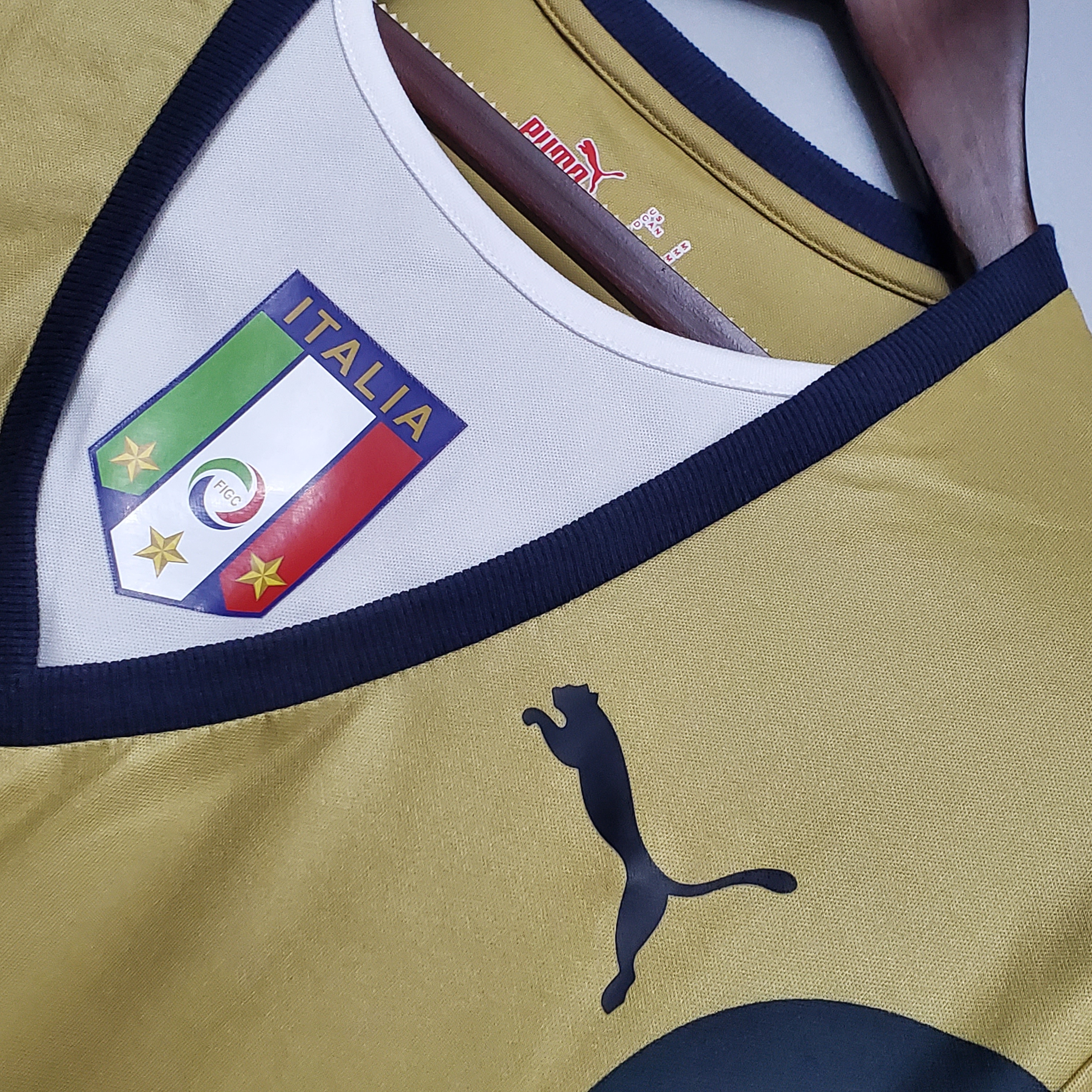 ManixJersey.com | Retro Italy 2006 Golden Goalkeeper Jersey -Customize Name, Number and Patch | Worldwide Shipping