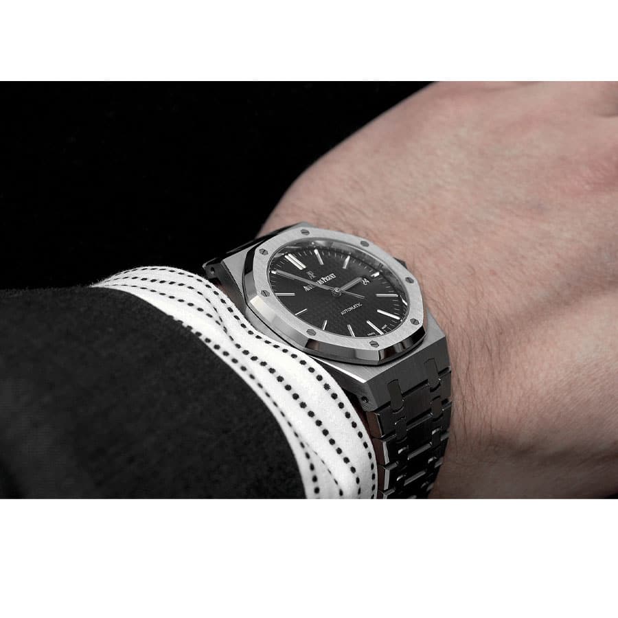 audemars piguet jumbo dial black replica1