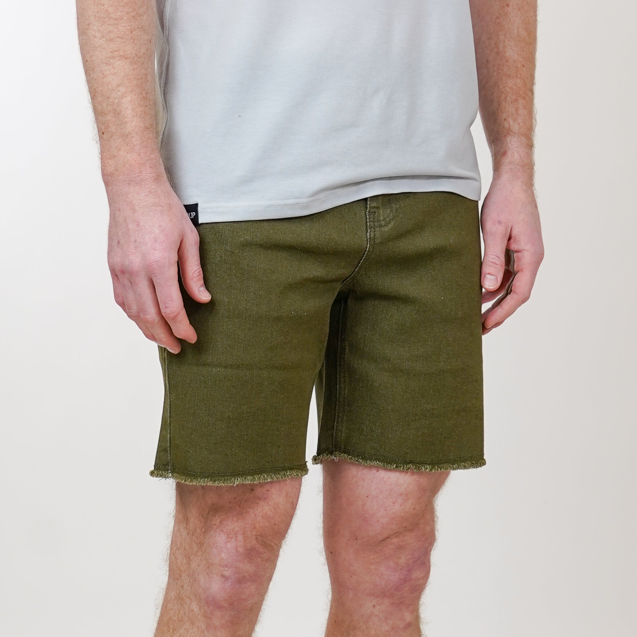 Stretch Jorts - Army Olive by Handup Gloves、mySite、bearsvspackers