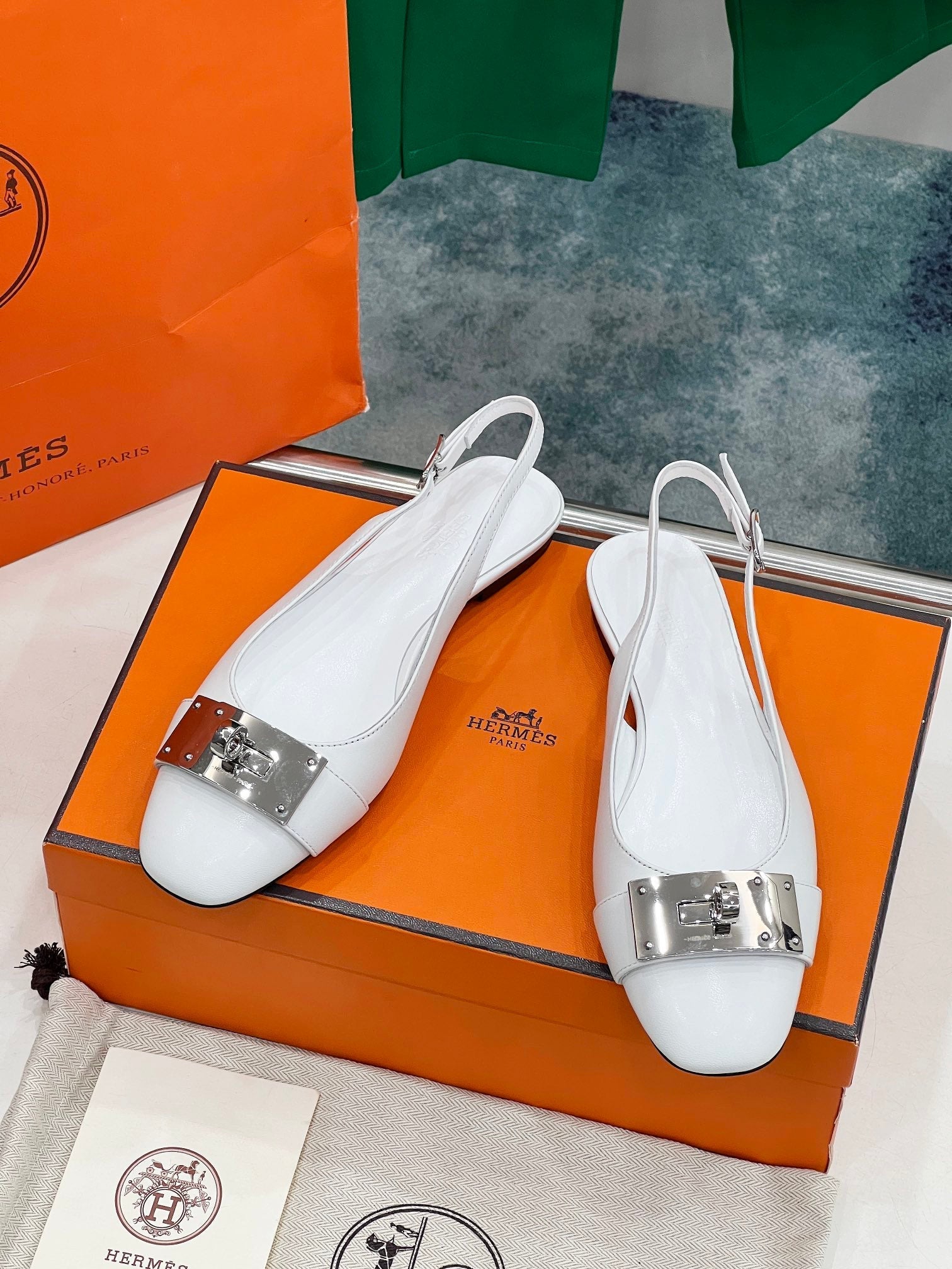 INNOCENTE SLINGBACK WHITE CALFSKIN、mysite、Cacoeks