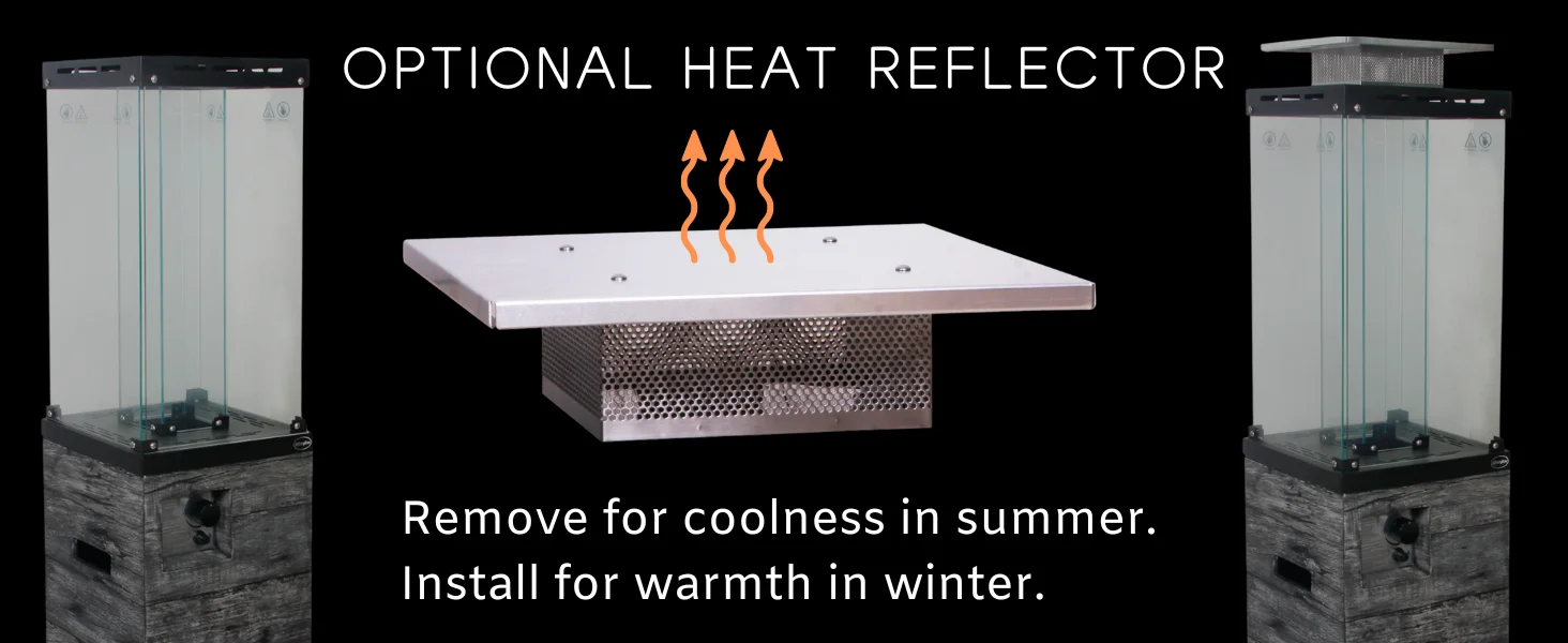 optional heat reflector