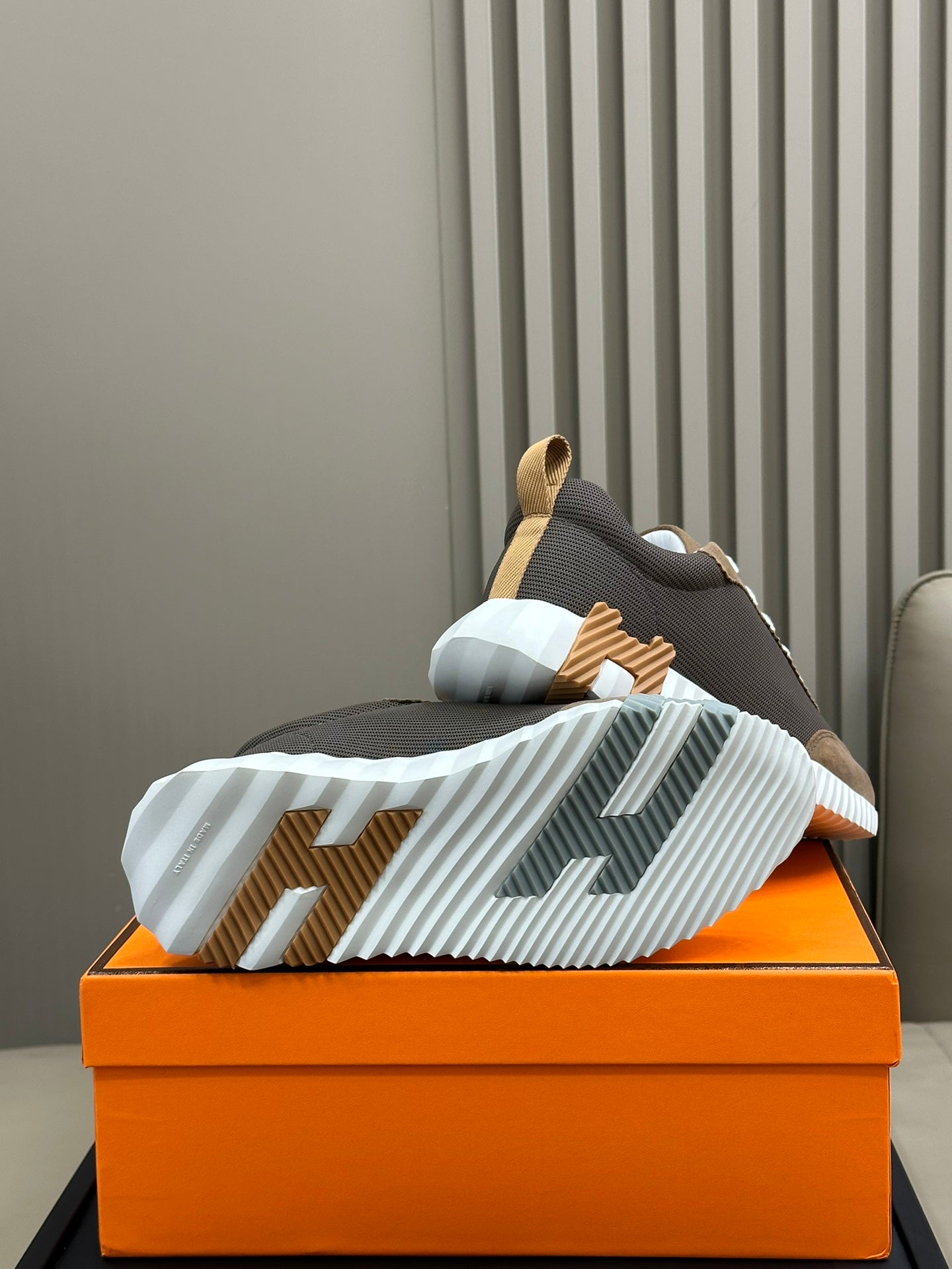 BOUNCING SNEAKERS BROWN CALFSKIN、mysite、Cacoeks