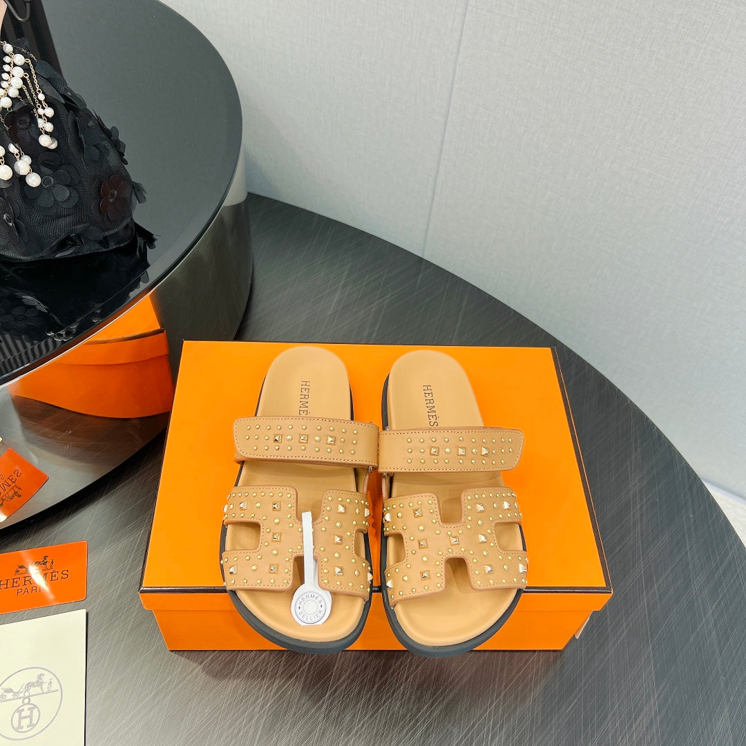 CHYPRE SANDAL LIGHT ORANGE CALFSKIN SPECIAL、mysite、Cacoeks
